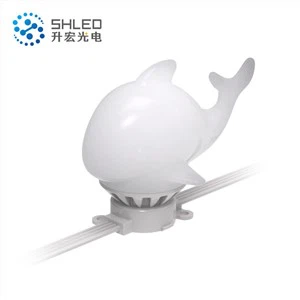 چراغ های نهنگ دکوراسیون کریسمس تمام رنگی در فضای باز